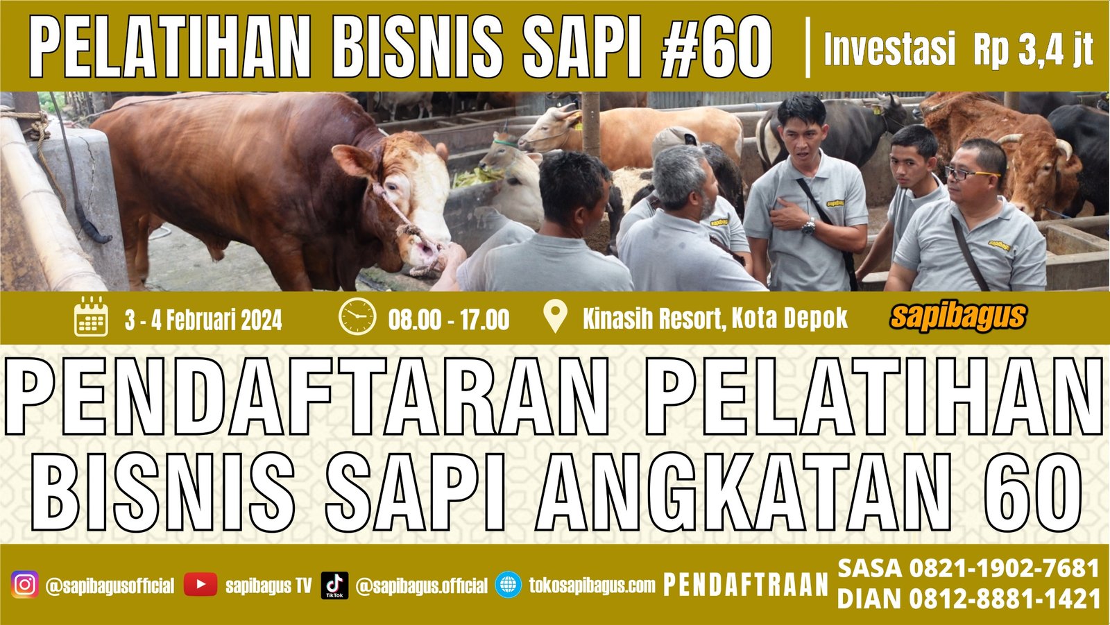 
                                 Pendaftaran-Pelatihan-Bisnis-Sapi-Angkatan-60